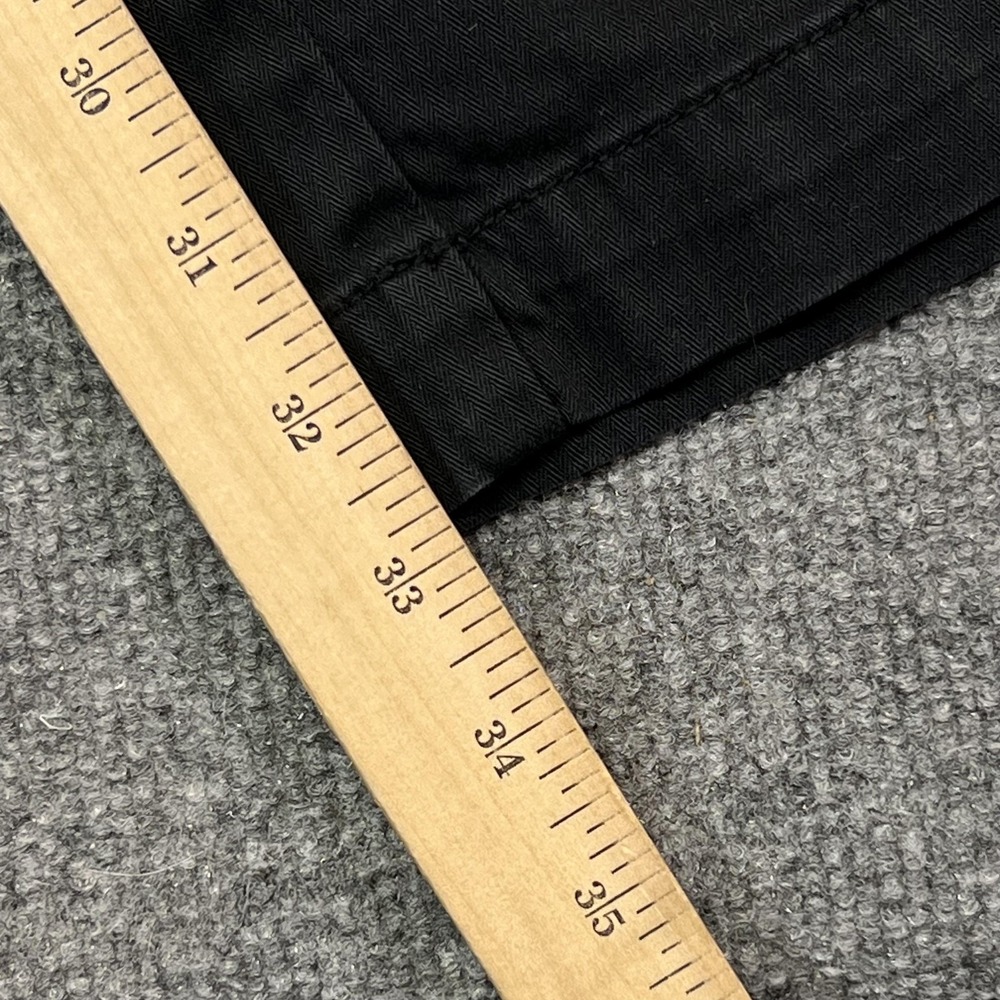 American Eagle Outfitters Pants Womens 10 Long Black Wide Leg Stretch Chino - Picture 10 of 12
